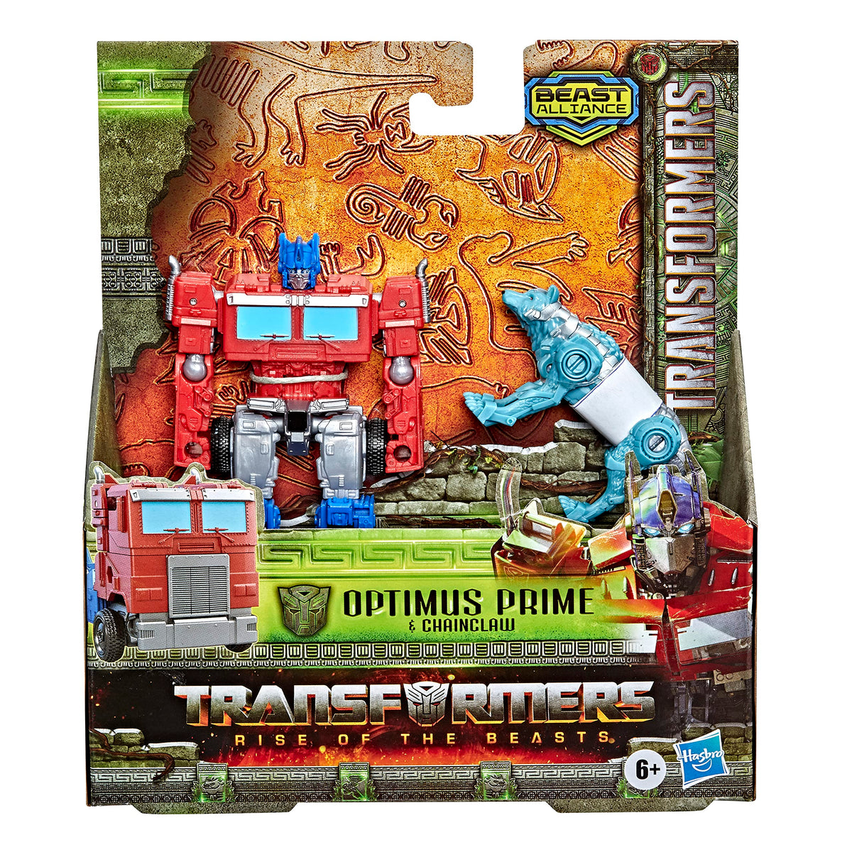 Transformers Rise of the Beasts Optimus Prime & Chainclaw 2-Pack 5-inch