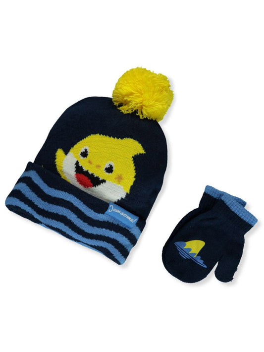 Baby Shark 2-Piece Hat and Gloves Set