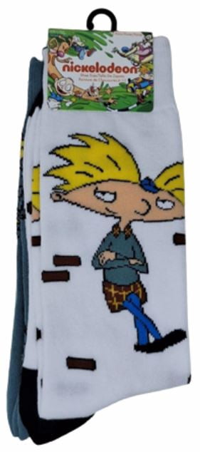 Nickelodeon Hey Arnold! Arnold Crew Socks, 2-Pair Pack
