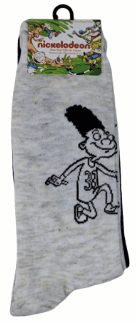 Nickelodeon Hey Arnold! Gerald Crew Socks, 2-Pair Pack